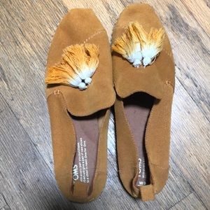 TOMS Women’s Alpargata Saffron Suede Tassel Size 9 espadrille